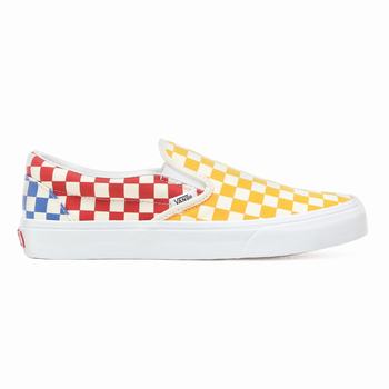 Férfi Vans Checkerboard Slip-on Cipő VA8093675 Színes/Fehér